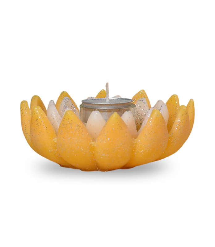 Maatir Lotus Scented Hand Poured Candle, Decorative Fragrant Candle for Decor | Votive Candles | Aroma Candles | Fragrance Candles | Scented Lotus Shape Candle | Decorative Candle for Home Décor, Gift & Holiday Decoration