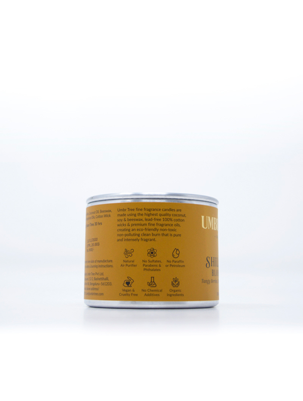 Shillong Blossoms Fine Fragrance Candle, Natural Air Purifier, Toxin Free,  150g, 30hrs